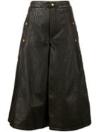 Chloé Biker Culottes, Women's, Size: 38, Brown, Leather/cupro/cotton