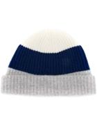 N.peal Colour-block Beanie Hat - Blue