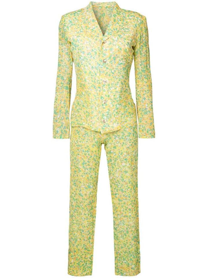 Yohji Yamamoto Pre-owned Abstract Print Suit - Multicolour