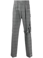 Off-white Houndstooth Tailored Trousers - Black