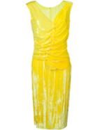 Nina Ricci Sequin Dress, Women's, Size: 40, Yellow/orange, Silk/viscose