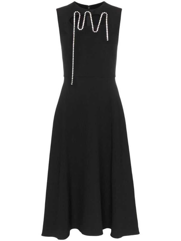 Christopher Kane Embellished Cut-out Midi Dress - Black