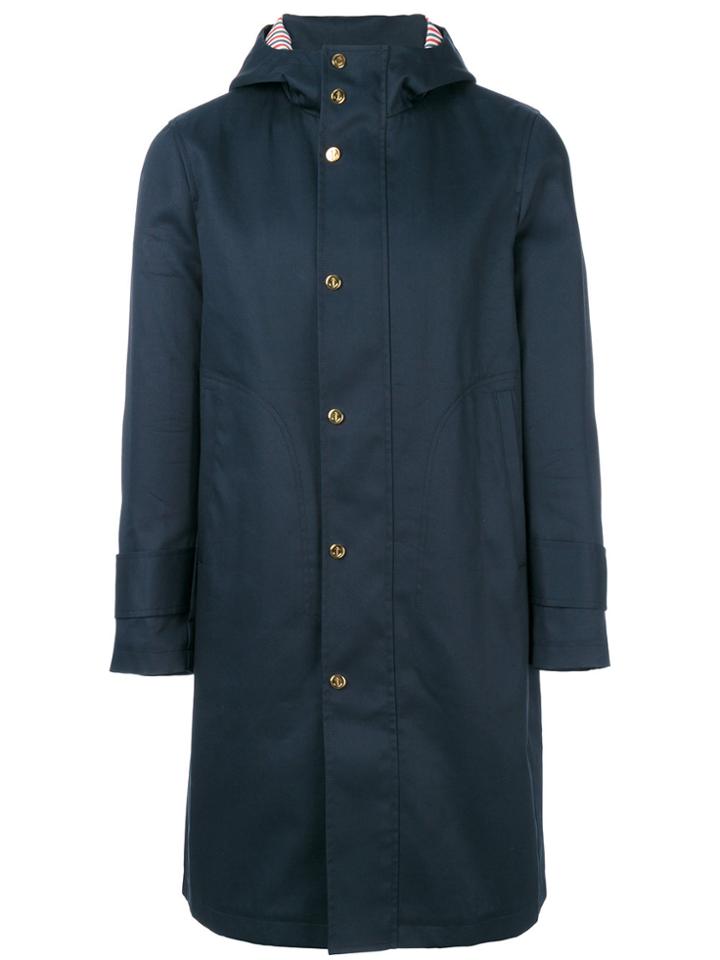 Thom Browne Hooded Jacket - Blue