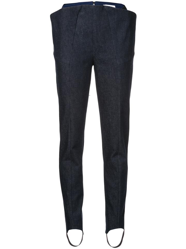 Mugler Slim Denim Leggings - Blue
