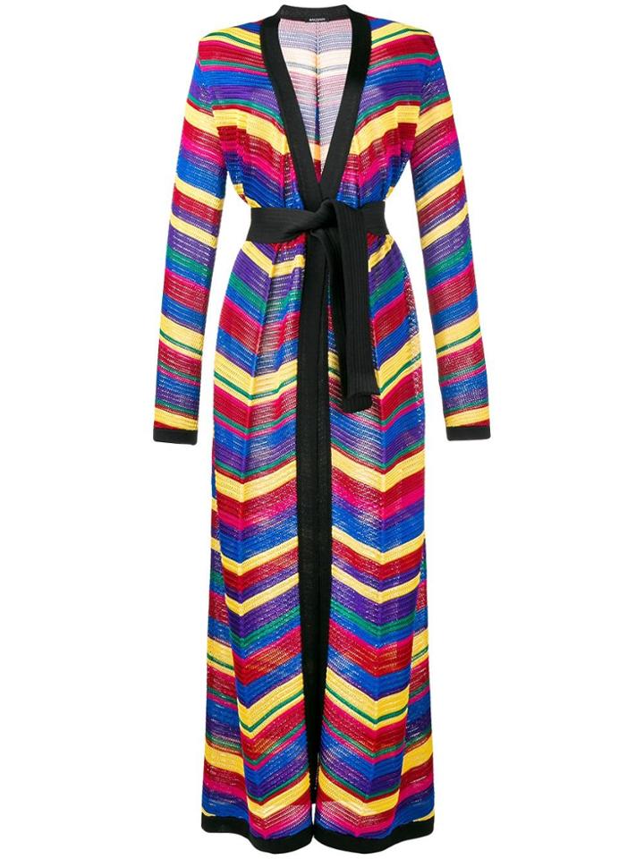Balmain Chevron Long Cardigan - Multicolour
