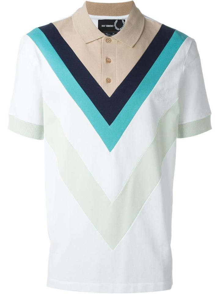 Raf Simons - Fred Perry V Print Polo Shirt