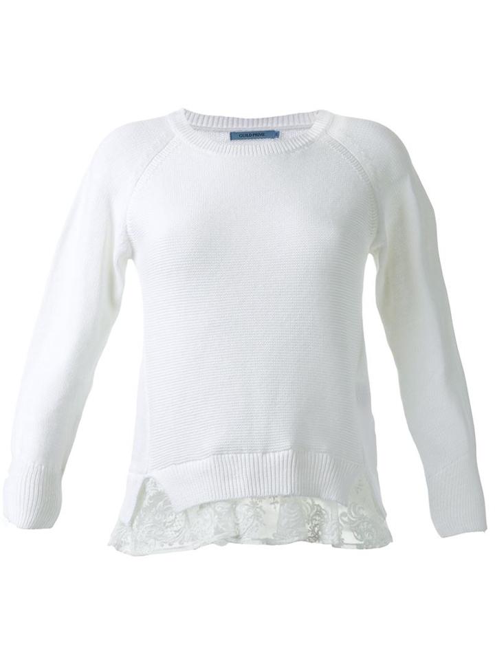 Guild Prime Crew Neck Lace Insert Jumper