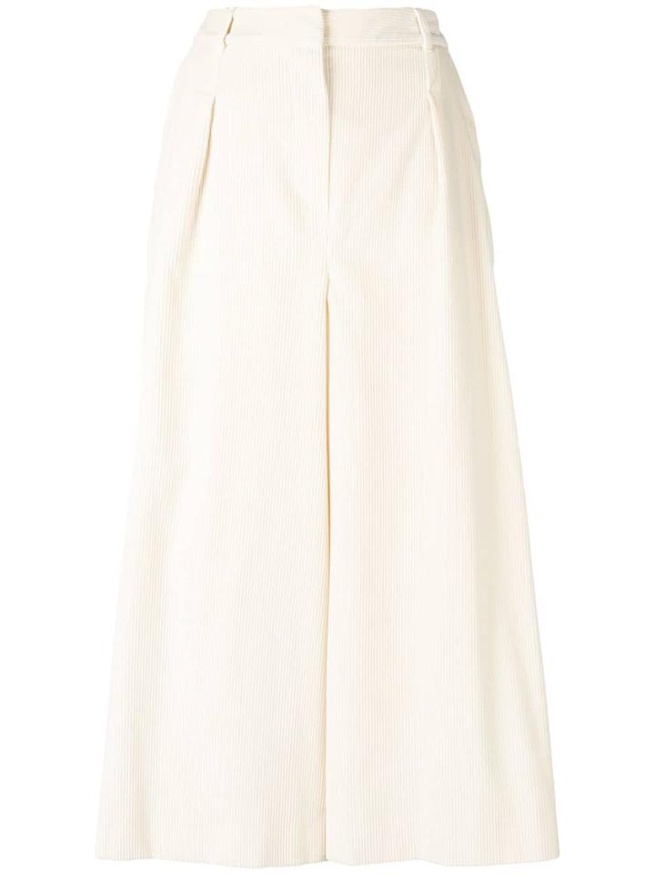 Max Mara Flared Tailored Trousers - White