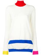 Golden Goose Deluxe Brand Colour Block Jumper - White