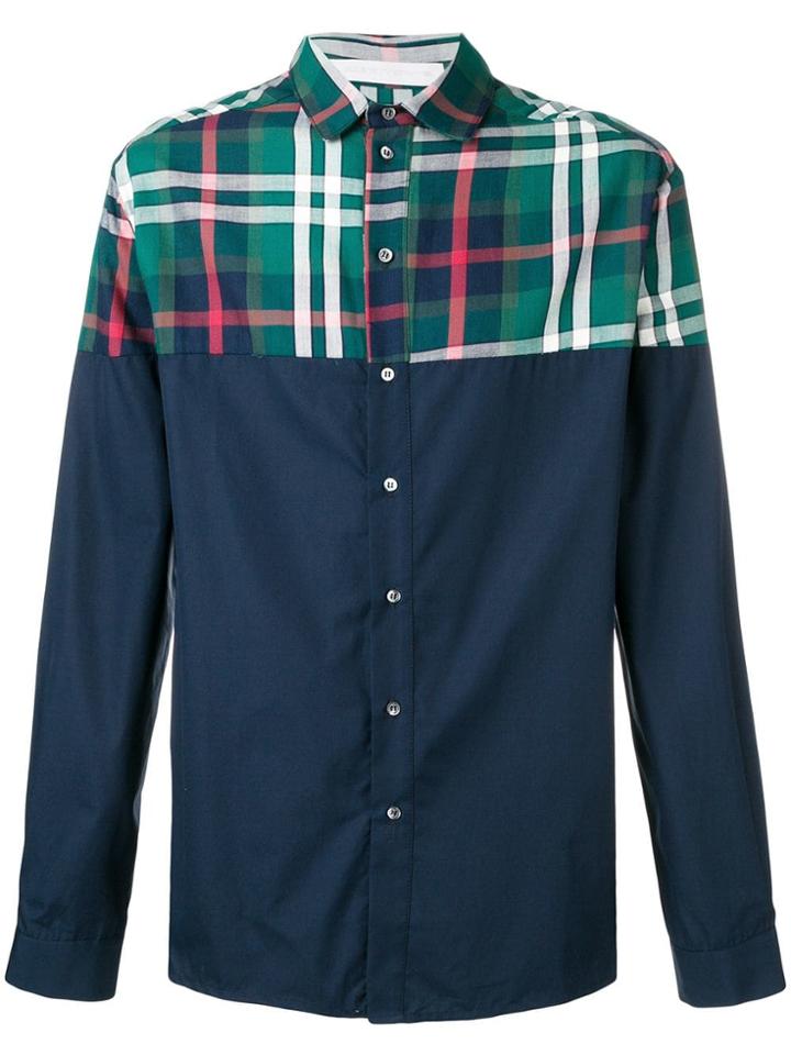 Société Anonyme Check Print Shirt - Blue