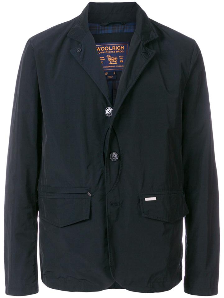 Woolrich Casual Single-breasted Blazer - Blue
