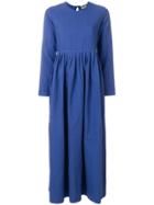 Hache Long Sleeve Maxi Dress - Blue