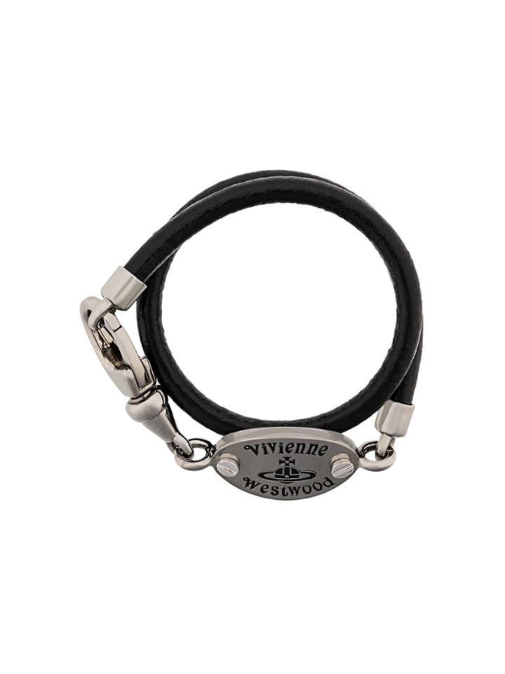 Vivienne Westwood Logo Bracelet - Black