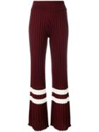 Golden Goose Deluxe Brand Stripe Trim Trousers - Red