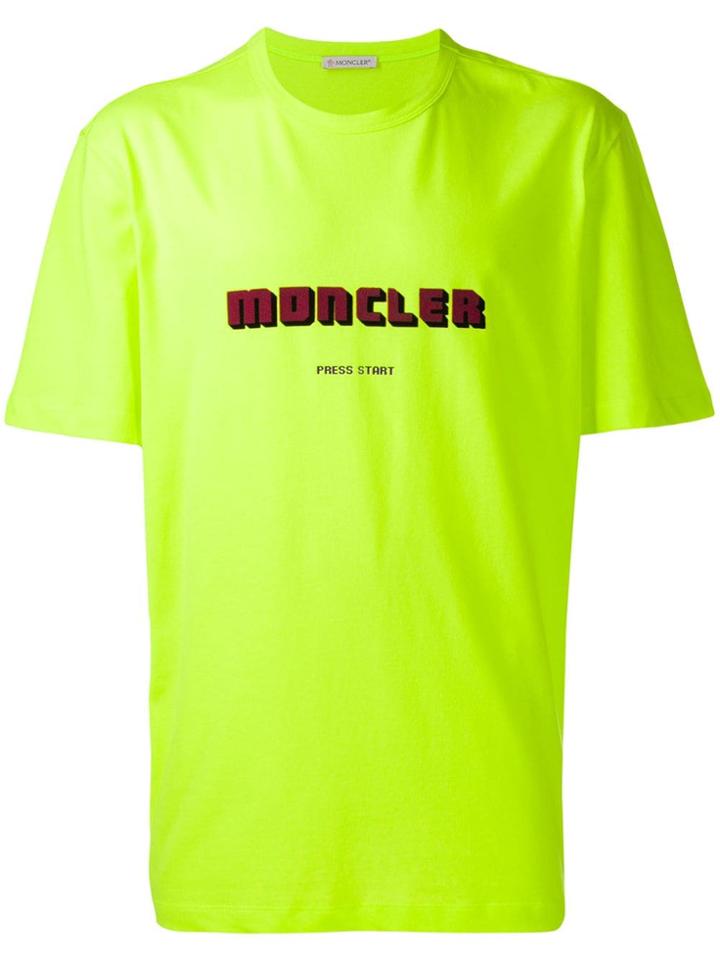 Moncler Logo Print T-shirt - Green