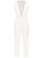 Gloria Coelho Pleated Jumpsuit - Nude & Neutrals