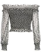 Nk Off The Shoulder Printed Top - Black