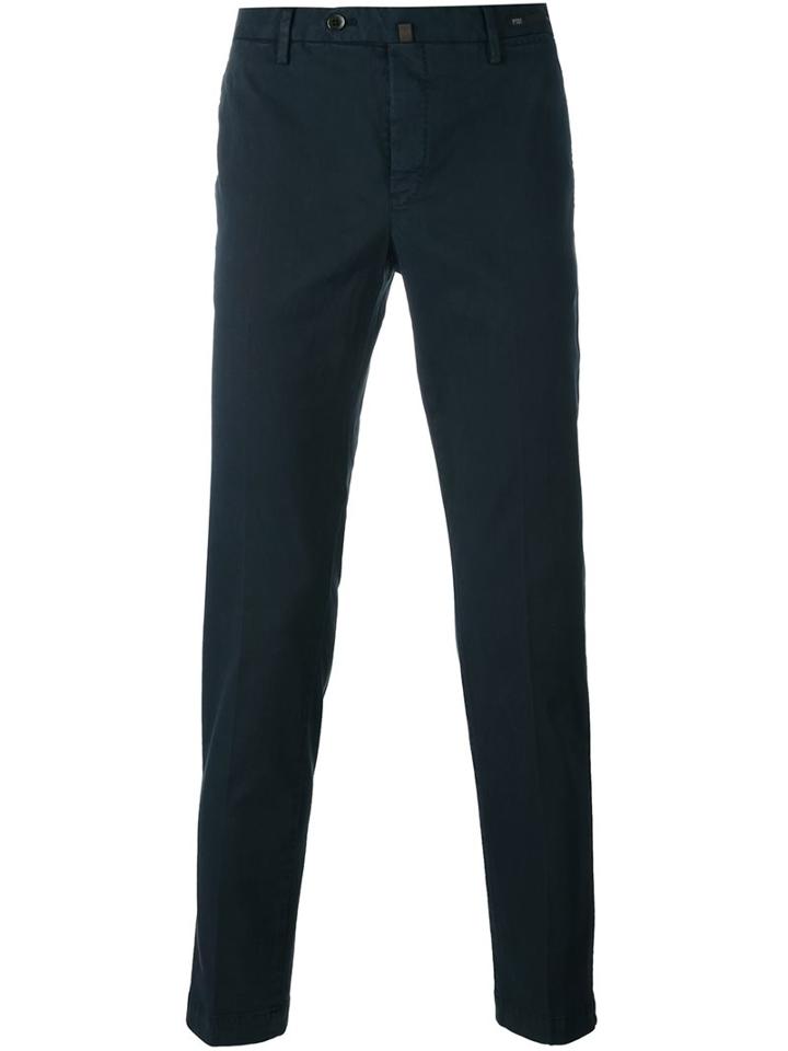 Pt01 Classic Chinos, Men's, Size: 46, Blue, Cotton/spandex/elastane