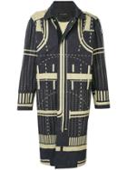 Craig Green Graphic Pattern Coat - Black
