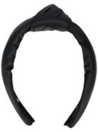 Lele Sadoughi Faux Leather Headband - Black