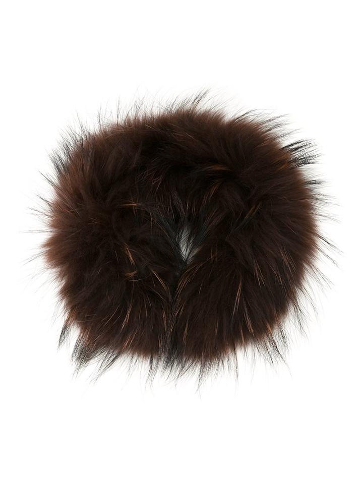 Dresscamp Furry Headband, Women's, Pink/purple, Racoon Fur