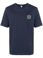 Loewe Anagram Embroidery T-shirt - Blue