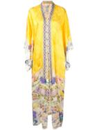 Camilla Long Kimono Coat - Yellow