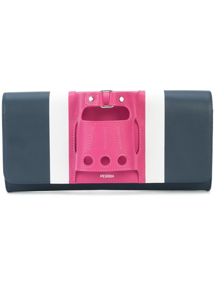 Perrin Paris Le Cabriolet Clutch - Blue