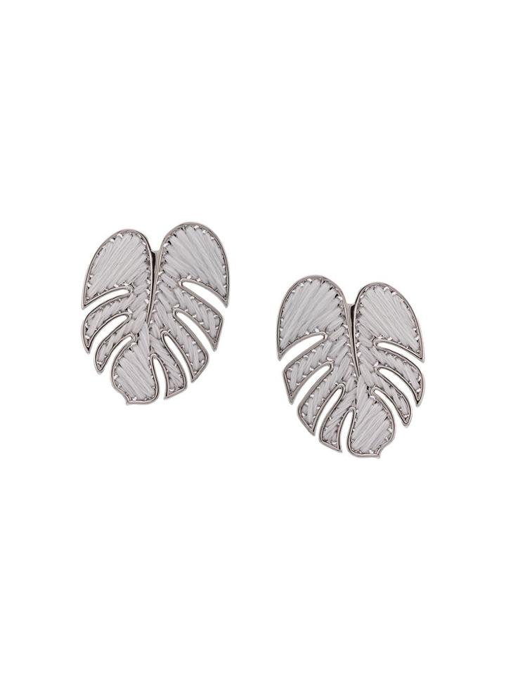 Mignonne Gavigan Palmer Stud Earrings - White