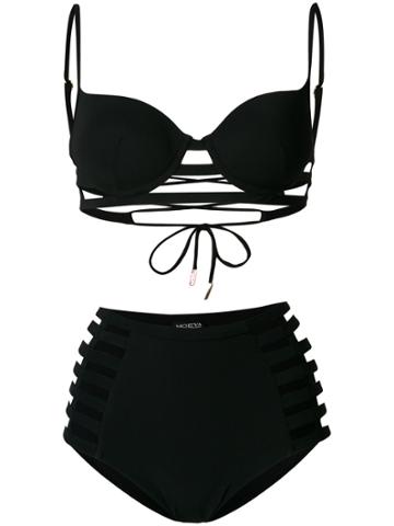 Moeva Strappy Bikini Set - Black