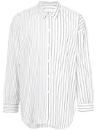 Monkey Time Oversized Striped Shirt - White