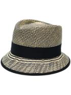 Loro Piana Checkered Weave Hat - Blue
