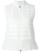 Moncler 'tournesol' Gilet, Women's, Size: 1, White, Polyester/polyamide/feather Down