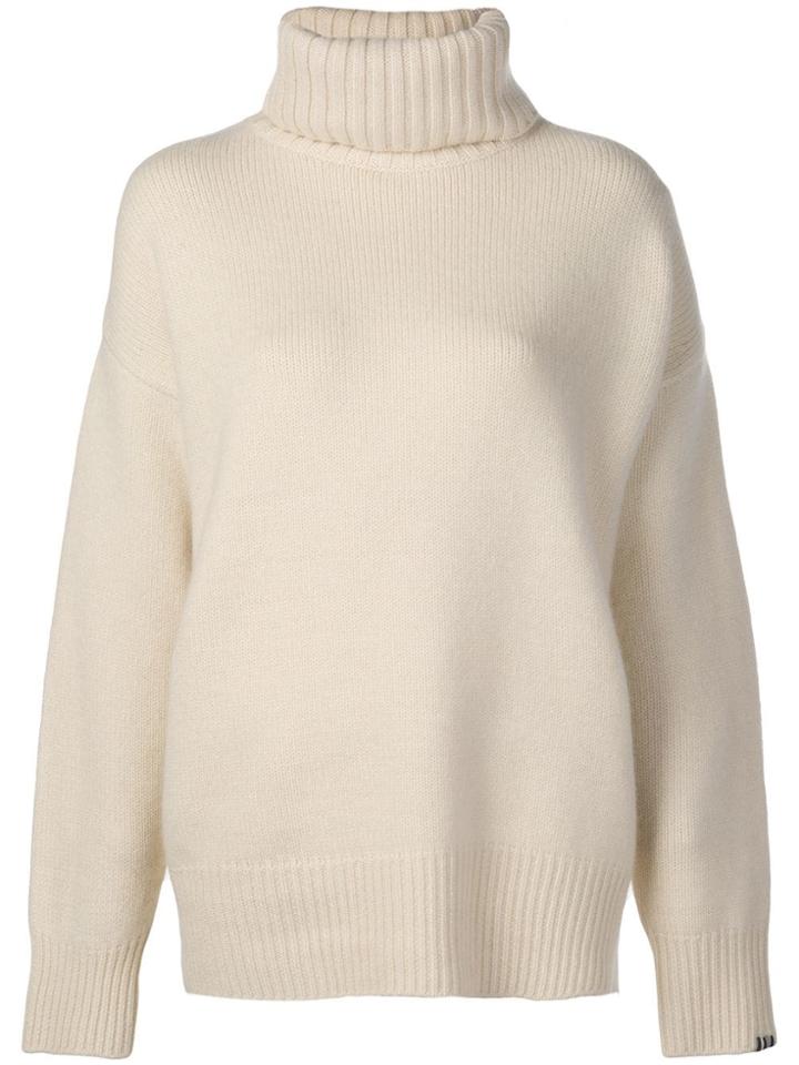 Extreme Cashmere Roll-neck Oversized Sweater - Neutrals