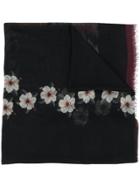 Etro Floral Scarf - Black