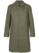 Mackintosh Straight-fit Buttoned Coat - Green