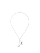Chanel Pre-owned Cc Logos Cassette Tape Rhinestone Silver Chain