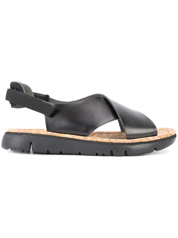 Camper Crossover Sandals - Black
