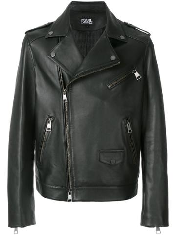 Karl Lagerfeld Classic Biker Jacket - Black
