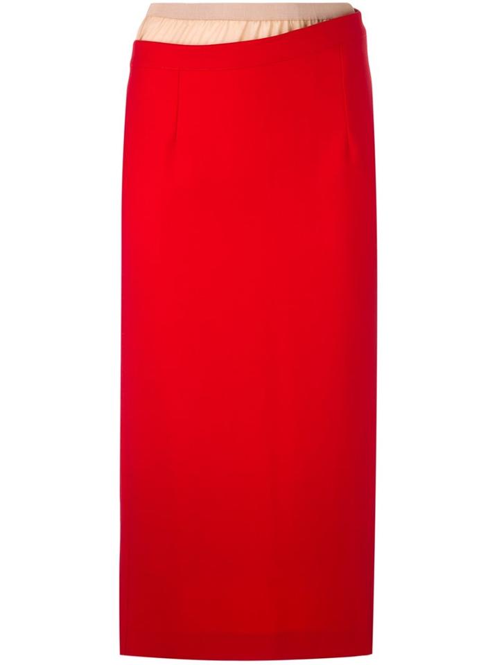Erika Cavallini Rear Slit Pencil Skirt