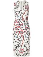 Alice+olivia Floral Embroidery Dress