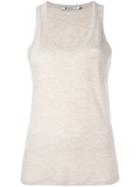 T By Alexander Wang Scoop Neck Tank Top, Women's, Size: Small, Pink/purple, Rayon