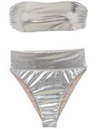 Adriana Degreas Argente Bikini Set - Silver