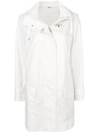 Fay Hooded Parka Coat - White