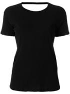 Semicouture Open Back T-shirt - Black