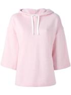 Ymc Wide Sleeve Hoodie, Women's, Size: Medium/large, Pink/purple, Cotton/polyester/viscose