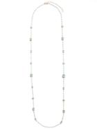 Marchesa Notte Long Beaded Necklace - Blue