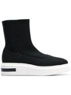 Calvin Klein 205w39nyc Neoprene Boots - Black