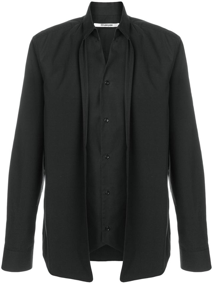Chalayan Double Layer Shirt - Black