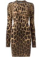 Dolce & Gabbana Leopard Sweater Dress
